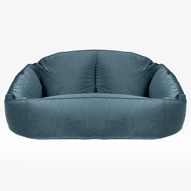 Bubble Sitzsack Sofa - Samt Türkis 01