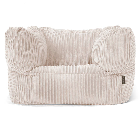 Albert Sitzsack Ohrensessel - Cord Elfenbein 01
