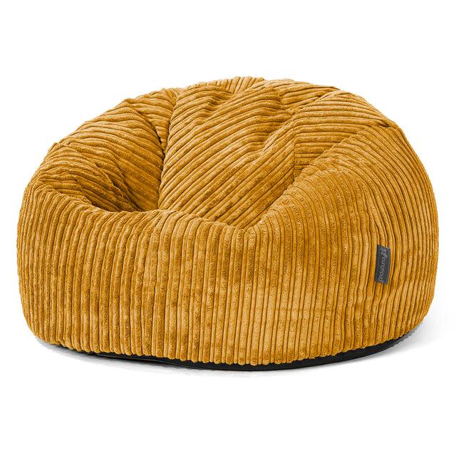 Klassischer Sitzsack Sessel - Cord Goldhonig 01