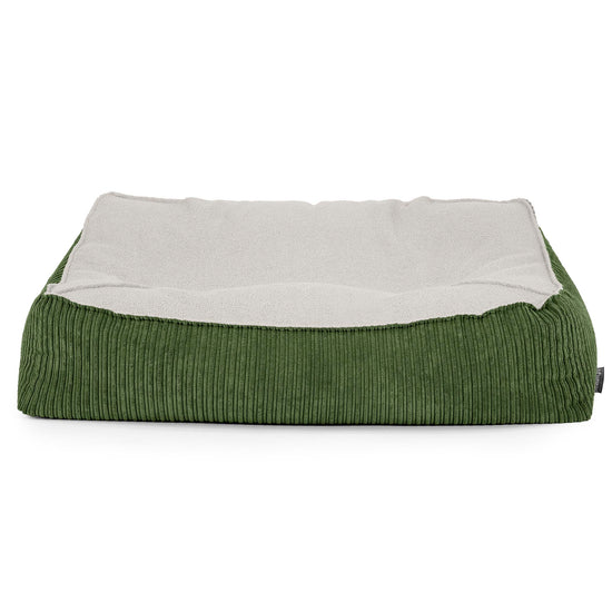 Das Slouchy Sitzsack Sofa - Bouclé & Cord Nadelwaldgrün 02