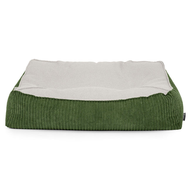 Das Slouchy Sitzsack Sofa - Bouclé & Cord Nadelwaldgrün 02