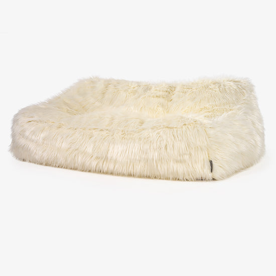 Das Slouchy Sitzsack Sofa - Mongolisches Kunstfell Crème 01