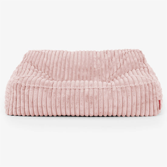 Das Slouchy Sitzsack Sofa - Ultra Plüsch Cord Pastellrosa 02