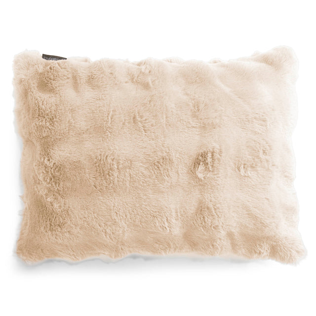 Dekokissen / Sofa Kissenbezug 35 x 50cm - Bubble Pelz Creme 01