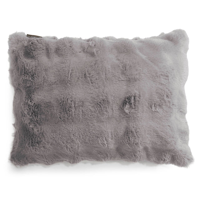 Dekokissen / Sofa Kissenbezug 35 x 50cm - Bubble Pelz Grau 01
