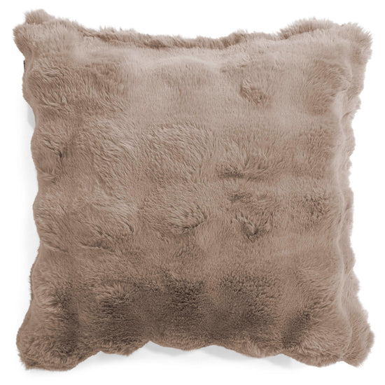 Dekokissen / Sofa Kissenbezug 47 x 47cm - Bubble Pelz Nerzfarben 01