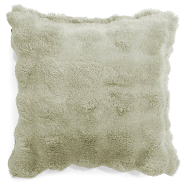 Dekokissen / Sofa Kissenbezug 47 x 47cm - Bubble Pelz Salbeigrün 01