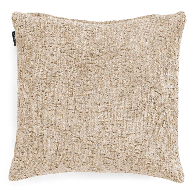 Dekokissen / Sofa Kissenbezug 47 x 47cm - Luxuriöser Chenille Nerzfarben 01