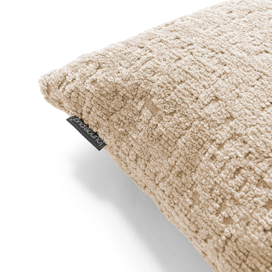 Dekokissen / Sofa Kissenbezug 47 x 47cm - Luxuriöser Chenille Nerzfarben 02
