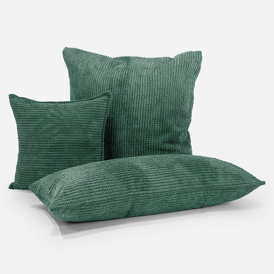 Dekokissen / Sofa Kissenbezug 47 x 47cm - Pom-Pom Moosgrün 04