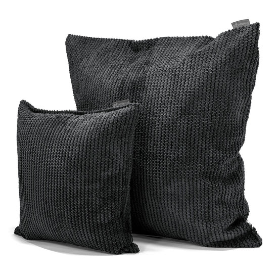 Dekokissen / Sofa Kissenbezug 47 x 47cm - Pom-Pom Schwarz 02