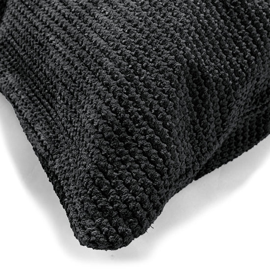 Dekokissen / Sofa Kissenbezug 47 x 47cm - Pom-Pom Schwarz 03