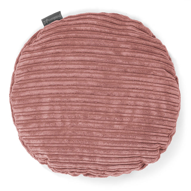 Dekokissen / Sofa Kissenbezug Rund 50cm - Cord Pfirsich 01
