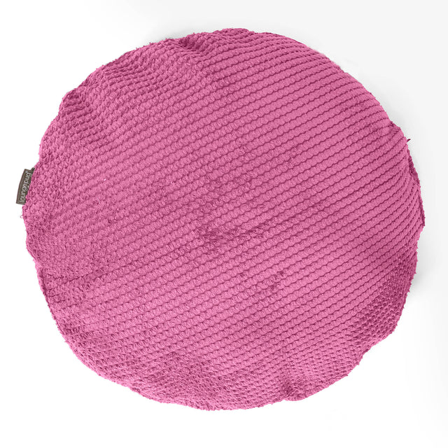 Dekokissen / Sofa Kissenbezug Rund 50cm - Pom-Pom Pink 01