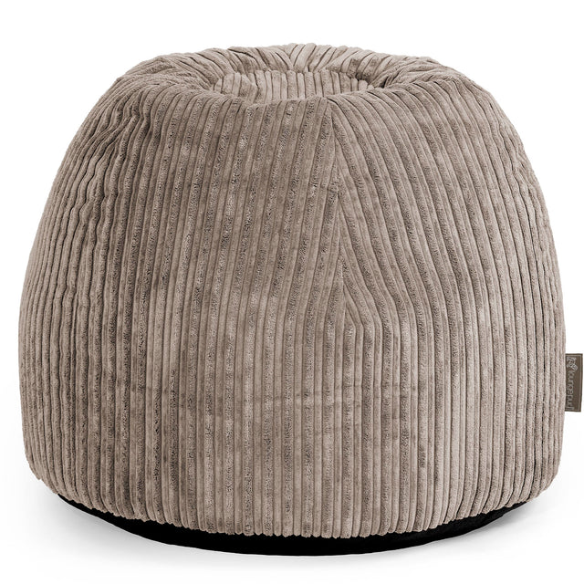 Schminktisch-Pouf-Hocker - Cord Beigegrau 01