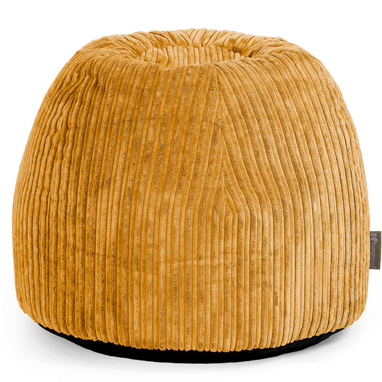 Schminktisch-Pouf-Hocker - Cord Goldhonig 01