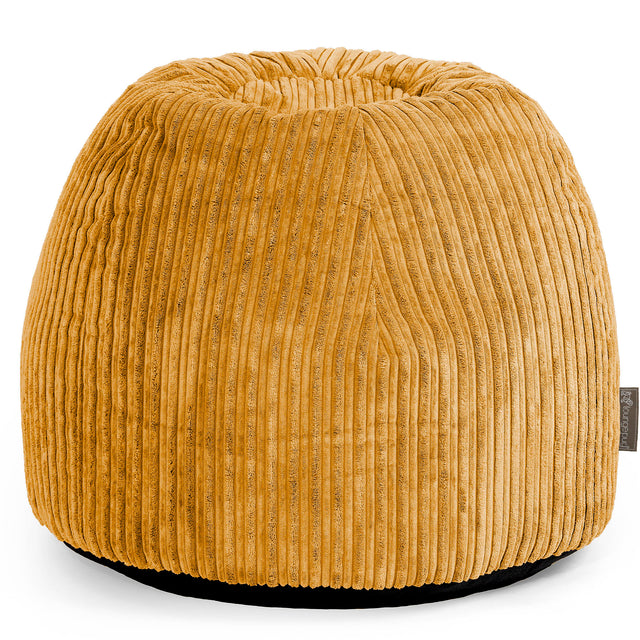 Schminktisch-Pouf-Hocker - Cord Goldhonig 01