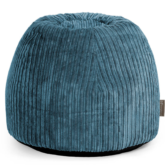 Schminktisch-Pouf-Hocker - Cord Marineblau 01