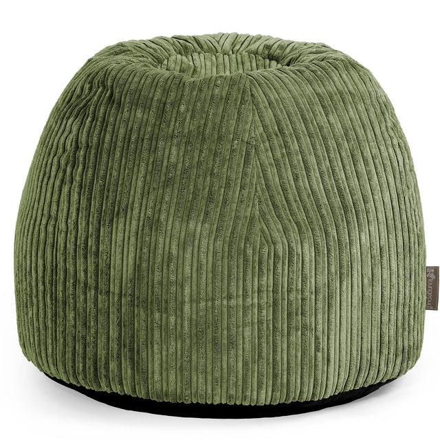 Schminktisch-Pouf-Hocker - Cord Nadelwaldgrün 01
