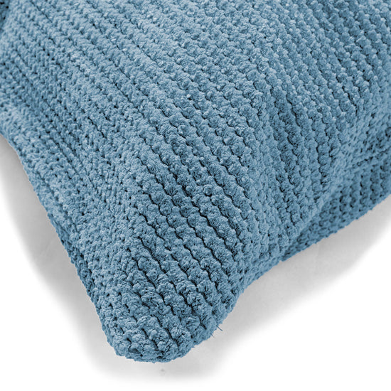 Extra Große Dekokissen / Sofa Kissenbezug 70 x 70cm - Pom-Pom Himmelblau 03