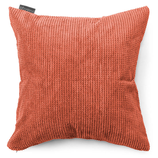 Extra Große Dekokissen / Sofa Kissenbezug 70 x 70cm - Pom-Pom Kürbisorange 01