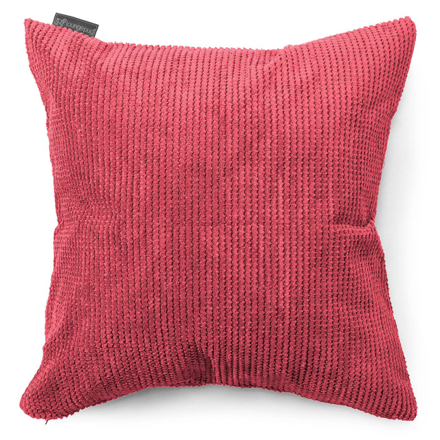 Extra Große Dekokissen / Sofa Kissenbezug 70 x 70cm - Pom-Pom Pastellrot 01