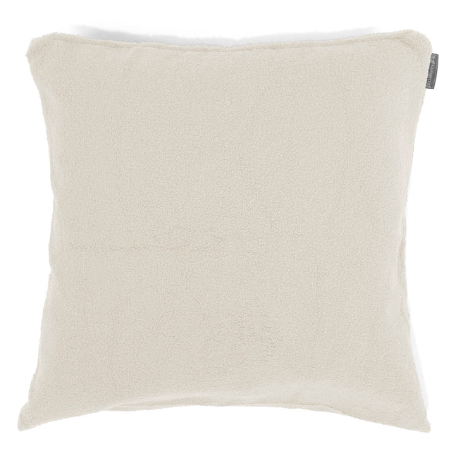 Extra Große Dekokissen / Sofa Kissenbezug 70 x 70cm - Bouclé Elfenbein 01