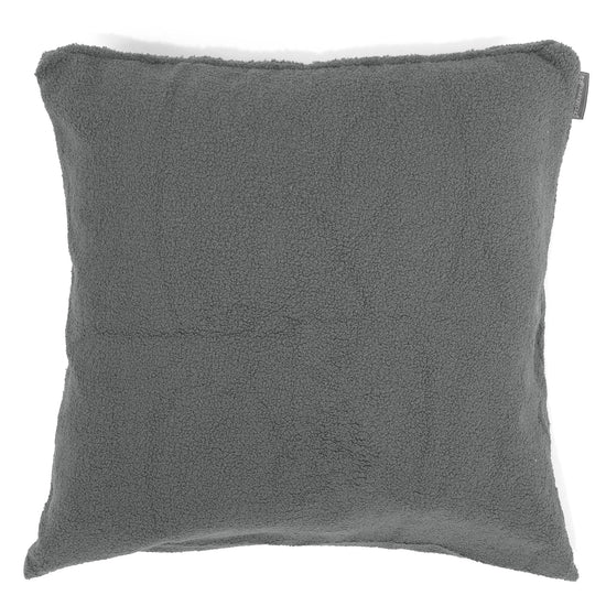 Extra Große Dekokissen / Sofa Kissenbezug 70 x 70cm - Bouclé Grau 01