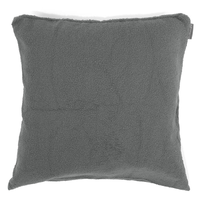 Extra Große Dekokissen / Sofa Kissenbezug 70 x 70cm - Bouclé Grau 01
