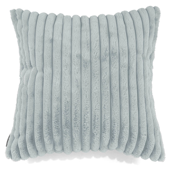 Extra Große Dekokissen / Sofa Kissenbezug 70 x 70cm - Ultra Plüsch Cord Taubenblau 01