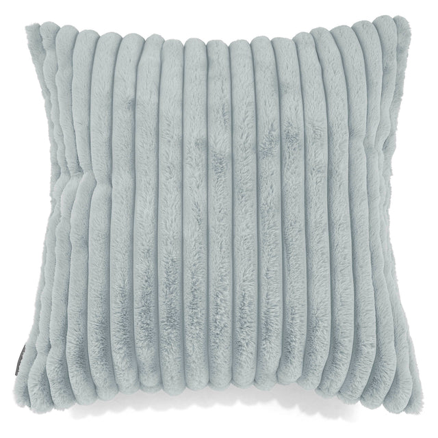 Extra Große Dekokissen / Sofa Kissenbezug 70 x 70cm - Ultra Plüsch Cord Taubenblau 01