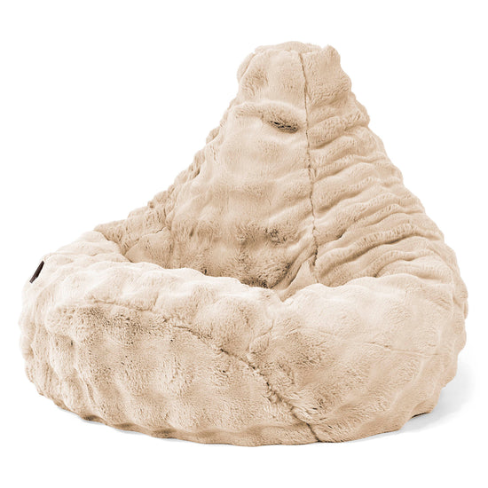 Gaming Sitzsack Sessel - Bubble Pelz Creme 02
