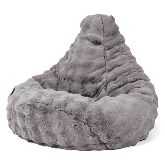 Gaming Sitzsack Sessel - Bubble Pelz Grau 02