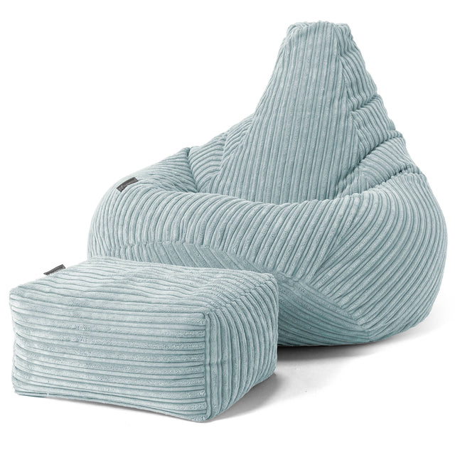 Gaming Sitzsack Sessel - Cord Mintgrün 01