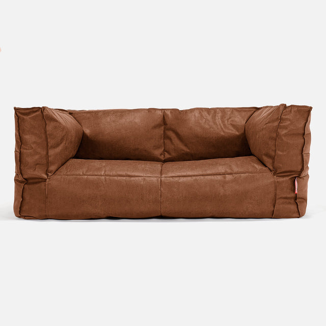 2-Sitzer Albert Sitzsacksofa Ersatz Bezug - Vintage Leder 01
