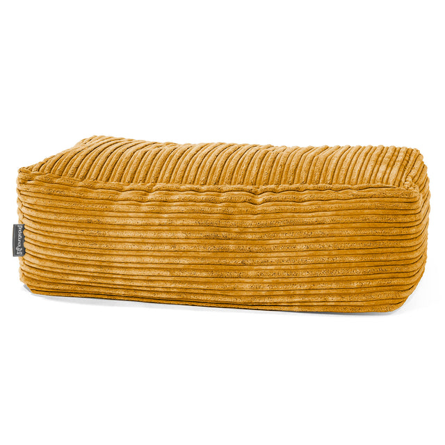 Groß Fußhocker - Cord Goldhonig 01