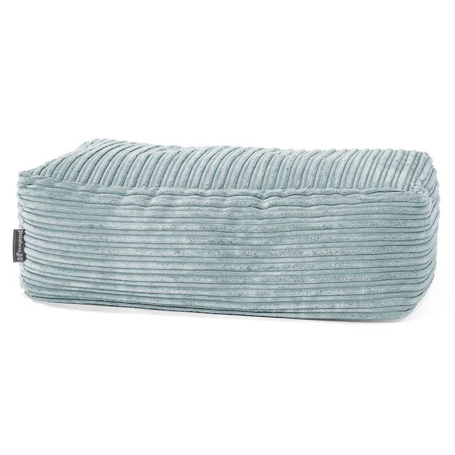 Groß Fußhocker - Cord Mintgrün 01