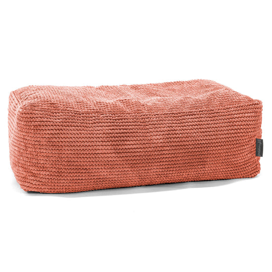 Groß Fußhocker - Pom-Pom Kürbisorange 01