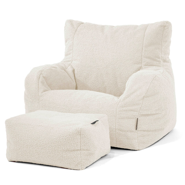Josephine Sitzsack Ohrensessel - Bouclé Elfenbein 02