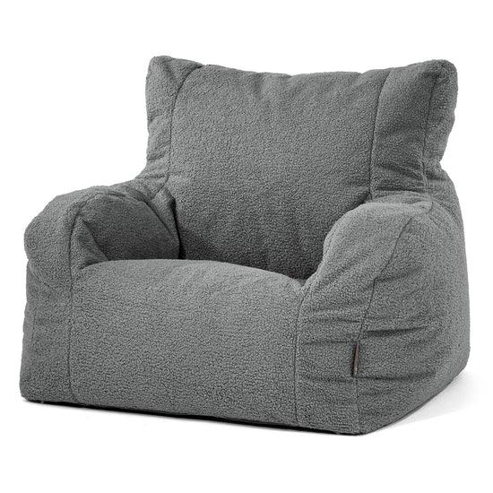 Josephine Sitzsack Ohrensessel - Bouclé Grau 01