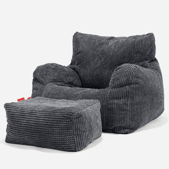 Josephine Sitzsack Ohrensessel - Pom-Pom Schwarz 02