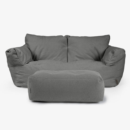 Josephine Sitzsack Sofa - Bouclé Grau 02