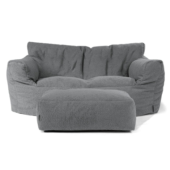 Josephine Sitzsack Sofa - Bouclé Grau 02