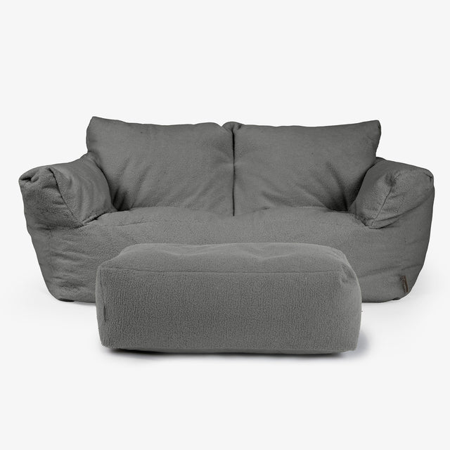 Josephine Sitzsack Sofa - Bouclé Grau 02