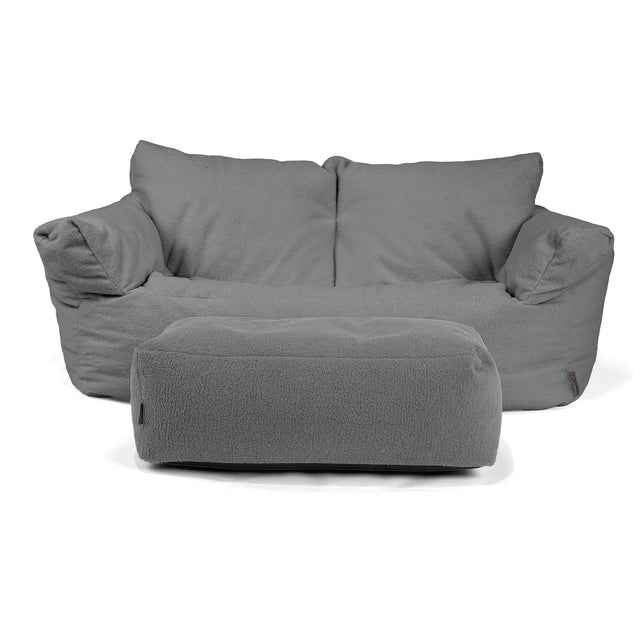 Josephine Sitzsack Sofa - Bouclé Grau 02