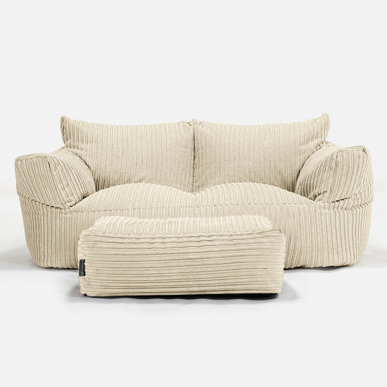 Josephine Sitzsack Sofa - Cord Creme 02