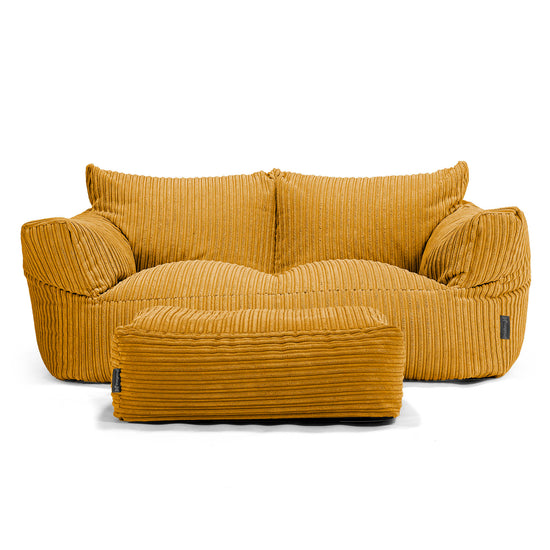 Josephine Sitzsack Sofa - Cord Goldhonig 02