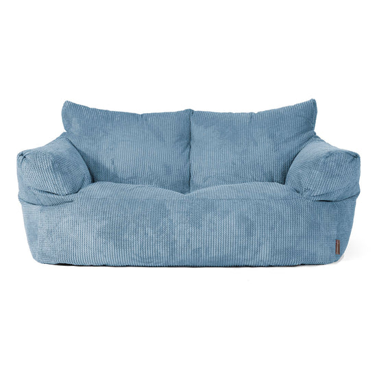 Josephine Sitzsack Sofa - Waffle Cord Himmelblau 01