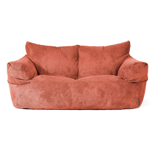 Josephine Sitzsack Sofa - Pom-Pom Kürbisorange 01