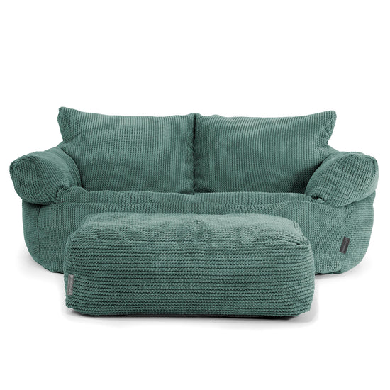 Josephine Sitzsack Sofa - Pom-Pom Moosgrün 02